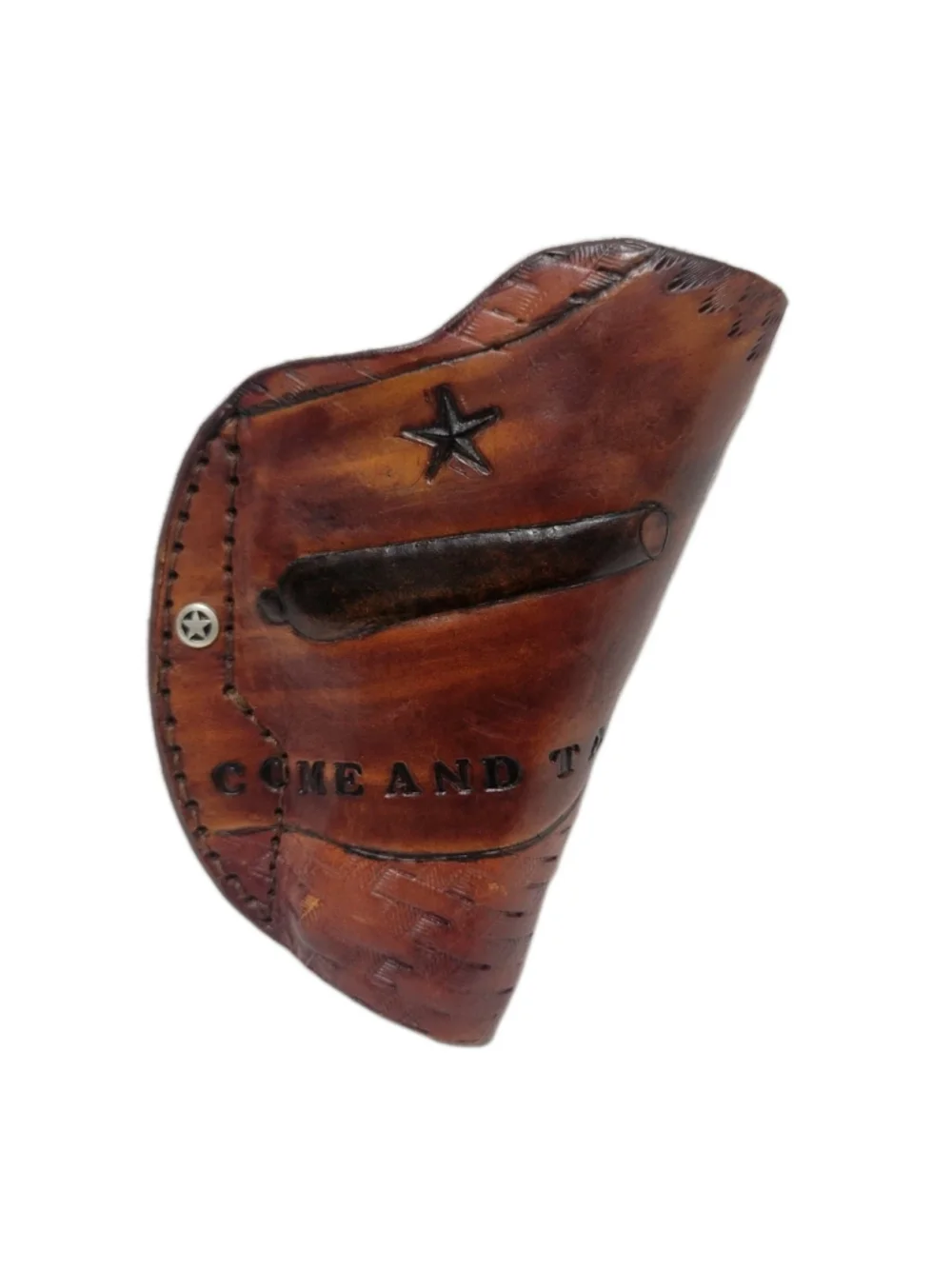 Custom Genuine Brown Leather Right Hand Holster 